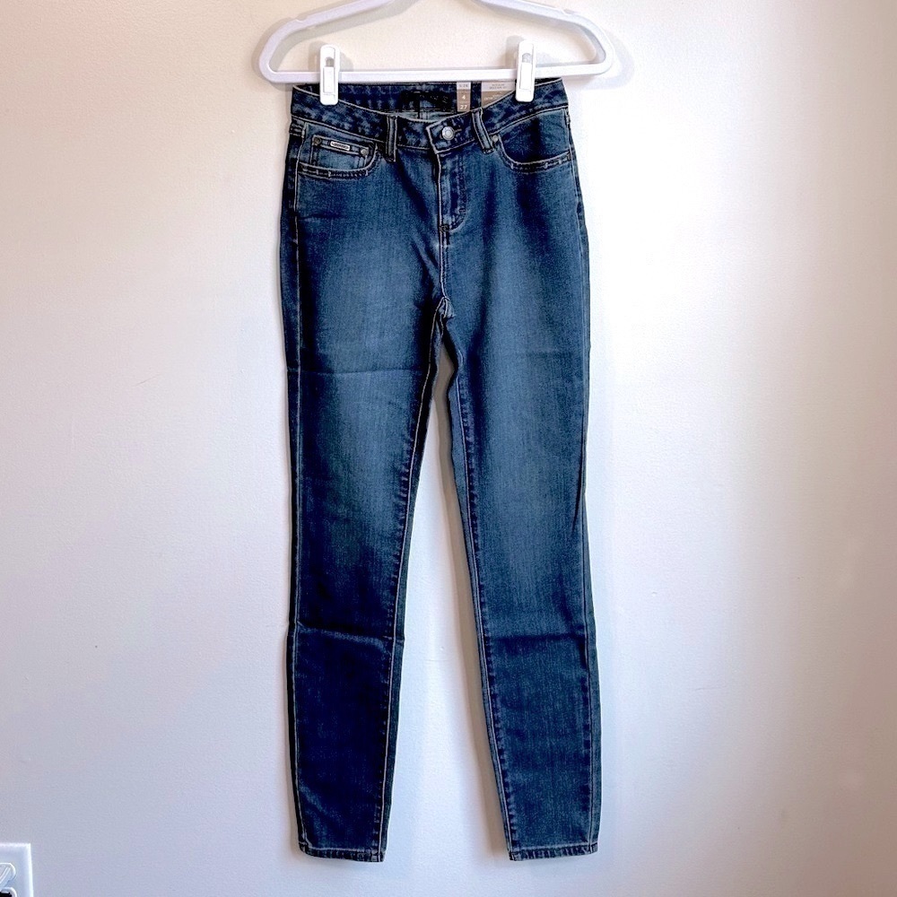 NWT PrAna Women’s Sienna Mid-Rise Skinny Jean in True Blue Wash Size 4/27 - Picture 2 of 14
